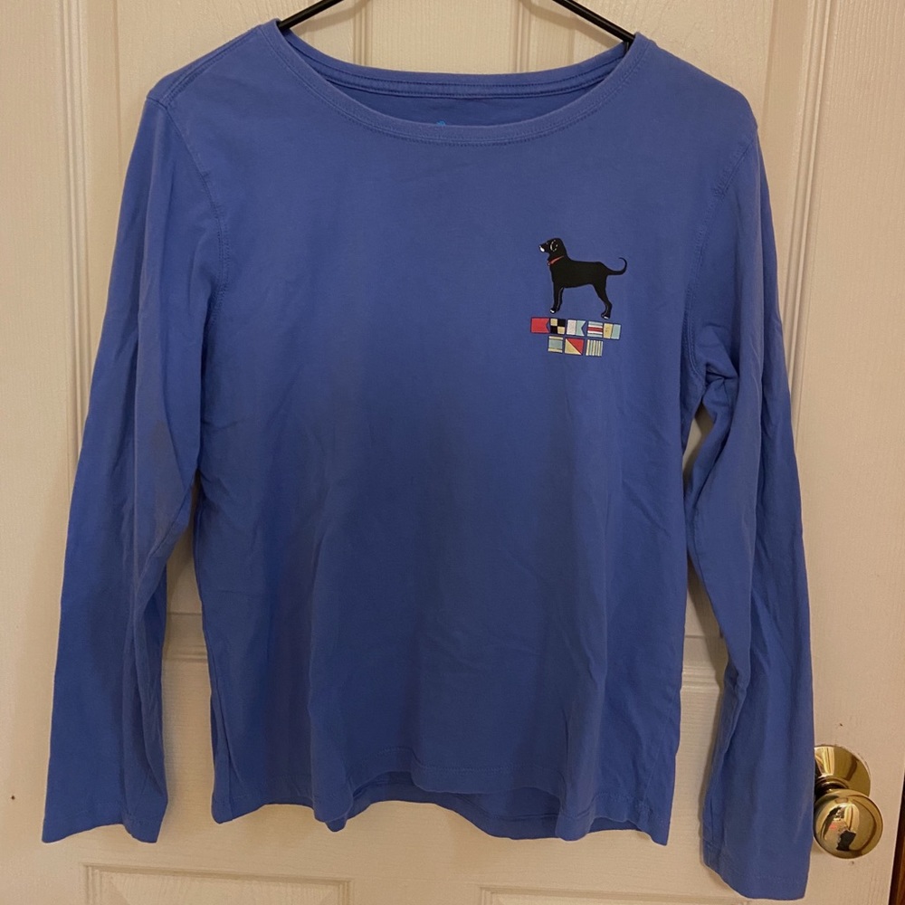Black Dog Long Sleeve Flag Shirt